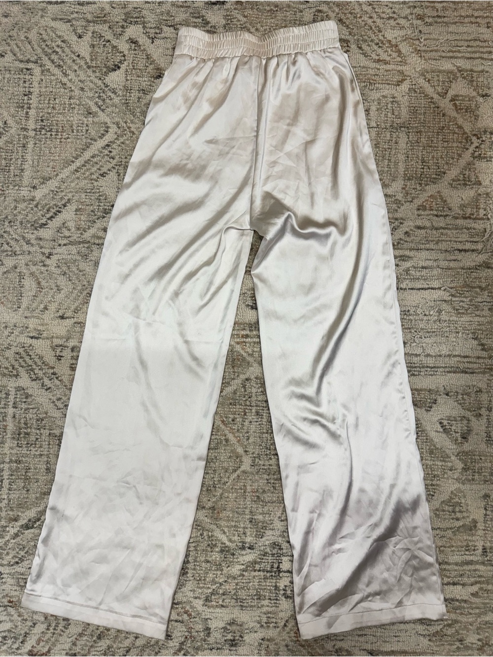 Princess Polly Satin White Trousers sz 2 - Picture 4 of 4